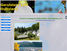 Tablet Screenshot of ferienparkhillenseifen.com